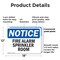 Signmission Fire Alarm Sprinkler Room, 18 in W x Rectangle, Plastic OS-2PACK-NS-P-1218-L-12546 - alternate 8
